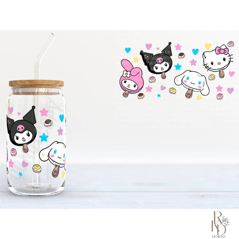 Hello Kitty Glass Libby Cup-NEW